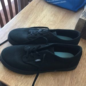 Black Vans size 5 Missy